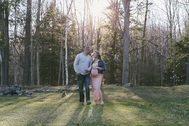 sunset maternity session